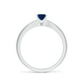 thumbnail image 2 of Angara Natural 0.6 Ct. Blue Sapphire Solitaire Ring in Sterling Silver for Women (Ring Size: 6), 2 of 8