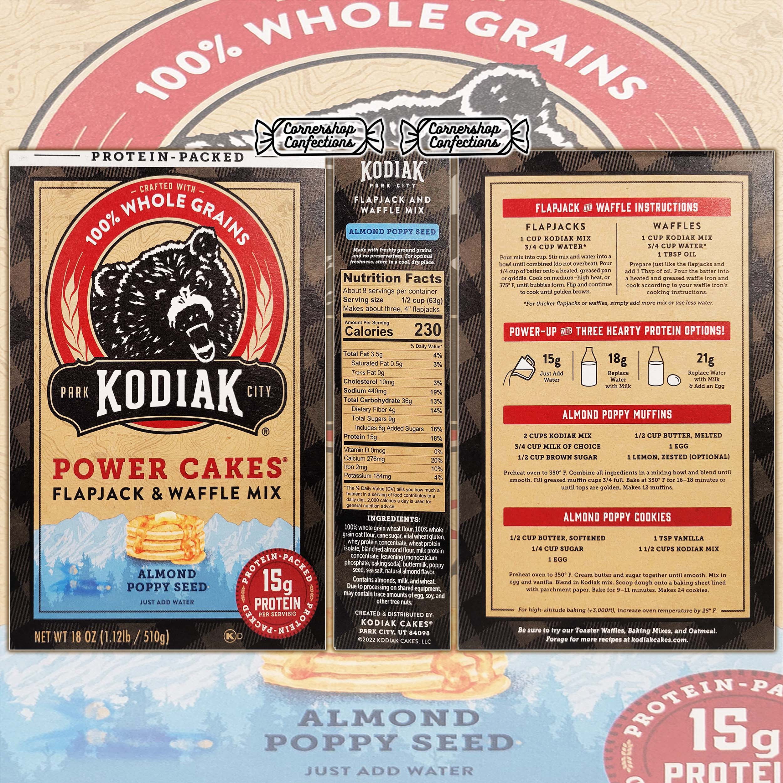 Kodiak Cakes Chocolate Chip Flavored Power Cakes Bundle - High