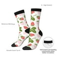 thumbnail image 4 of Bingfone Compression Socks for Women and Men Long Socks for Running Athletic Cycling Nurse- Strawberry Floral, 4 of 6
