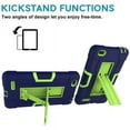 thumbnail image 4 of FIEWESEY Case for Walmart Onn 7 Inch 1st/2nd Gen Tablet, Heavy-Duty Drop-Proof and Shock-Resistant Rugged Hybrid Built-in Stand For Walmart Onn Tablet 7 Inch Model 100005206/100015685(Navy+Green), 4 of 7