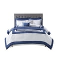 thumbnail image 6 of Noaman 8-Piece Navy King/Cal King Comforter and Quilt Set with Decorative Pillows, Hotel Collection Bedding, 6 of 16