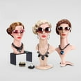 thumbnail image 5 of Female Mannequin Head Manikin PVC Head Bust Wig Head Stand for Wigs Display Making,Styling,Sunglasses,Necklace Earrings, 5 of 8