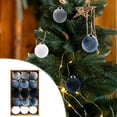 thumbnail image 2 of Fwttom 15pcs Christmas Ball Ornaments for Christmas Tree, Fashion Velvet Christmas Ornaments, 3.15" Shatterproof Christmas Ornaments Set for Party Wedding Christmas Decocrations Holiday Gifts, 2 of 4