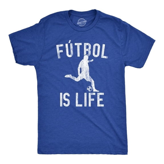 Futbol Is Life Soccer Graphic T-Shirt Retro Distressed Sports Tee for Men Women Adult Athletic Apparel