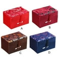 thumbnail image 4 of Joyero de brocado Qarigey Caja de almacenamiento Azul 9*6*5.5 cm, 4 of 6