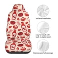 thumbnail image 5 of Yiaed Tomatoes Print Car Seat Covers,Universal Auto Seats Protector Fits for Car,SUV Sedan,Truck,Automotive Seat Covers & Accessories(Two packs), 5 of 7