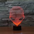 thumbnail image 2 of LINLIN 3D Alien Illusion LED Night Light,7 Colors Gradual Changing Optical Illusion Acrylic Lamp USB Touch Bedside Table Lamp for Holiday Gifts or Home Decorations, 2 of 9