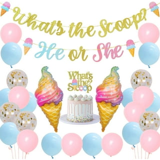 Whats Scoop Gender Reveal Decorations