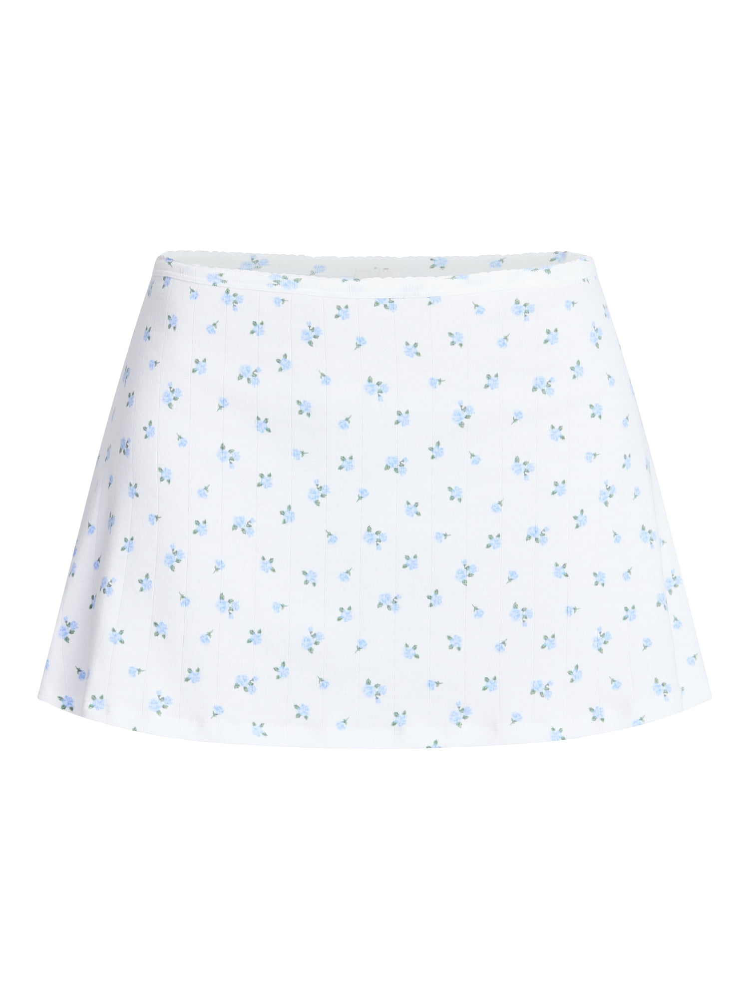 No Boundaries Cotton Stretch Drop Needle Skirt, Women's XS-XXXL