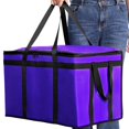 thumbnail image 2 of Bolsa isotérmica para entrega de alimentos XXXL color morado, 2 of 7