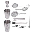 thumbnail image 4 of JUEGO DE COCTELERA DE 11 PIZAS, JUEGO DE MEZCLADOR DE BIDAS DE ACERO INOXIDABLE, KIT DE MEZCLA DE COCCTELES DE BARRA PARA EL HOGAR CON EMPERTOSOS VISUALES, DiverTidos Y Fáciles, 4 of 7