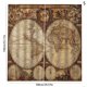 thumbnail image 4 of Bewildely 2 uds cortina de ventana impermeable mapa del mundo geografía histórica impresiones cortinas tela decoración del hogar para dormitorio S Sombras de ventana S, 4 of 6