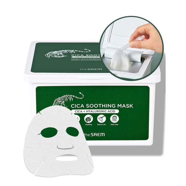 Mascarilla facial THESAEM Cica Mascarilla calmante 30ml 30ea