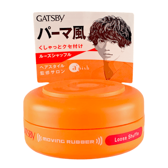 Cera para el cabello GATSBY Moving Rubber Loose Shuffle naranja 15 ml
