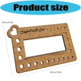thumbnail image 5 of BQBQERT Knitting Gauge Crochet Ruler Wood Stitching Counter Spinner Yarn Measure For Easy Stitching Measurement, 5 of 9