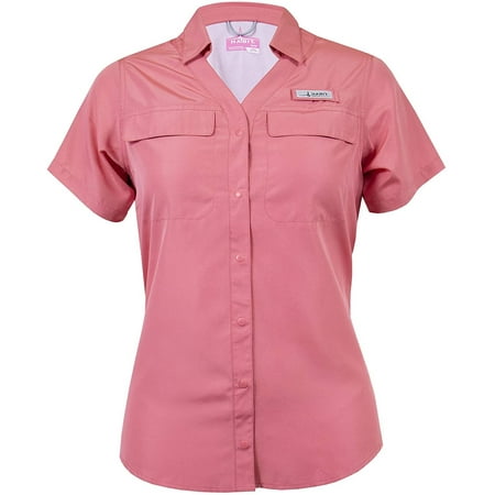 HABIT Women s Fishing Guide Shirt Tea Rose X-Large - Short Sleeve