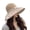 Beige, variant on Bucket Hat for Women, Large Brim Fisherman Cap with Windproof Strap, Soft Beach Travel UPF 50+ Summer Hat