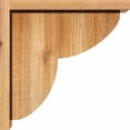 thumbnail image 3 of 6"W x 14"D x 14"H Crestline Rough Sawn Corbel w/Backplate, Western Red Cedar, 3 of 9