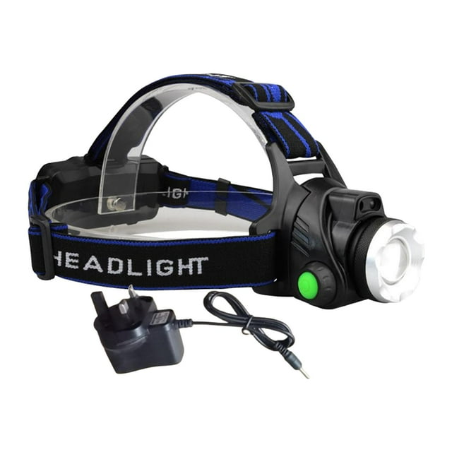 Lámparas de cabeza Linterna de cabeza recargable Linterna de cabeza brillante Linterna de LED para Sensor de faro + Adaptador para Unido + Batería Zulema faro para adultos
