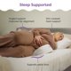 thumbnail image 4 of Almohada de cuña para embarazo, almohada de maternidad de apoyo compacto para espalda, rodillas, piso pélvico en casa, oficina y viajes con funda de punto lavable, rayas modernas grises, 4 of 10
