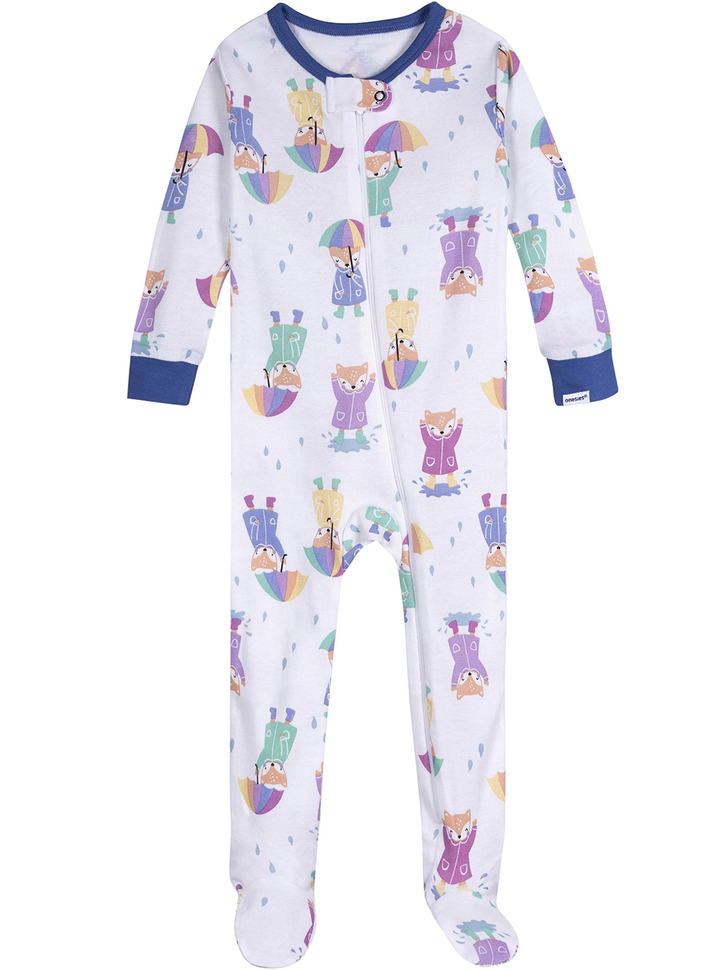 Onesies Brand Baby Girl Footed Pajamas, 4-Pack, Sizes Newborn - 24 Months