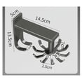 thumbnail image 2 of Colgadores giratorios para utensilios de cocina, ganchos de acero inoxidable montados en la pared con 10 ganchos para armario, cocina y baño, 360 grados, 2 of 5