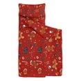 thumbnail image 2 of Red Christmas Gingerbread Man Pattern Toddler Nap Mats for Kids Preschool,50"x20" Sleeping Mat Bag or Kids,Toddler Sleeping Bag,Toddler Nap Mat or Daycare, 2 of 6