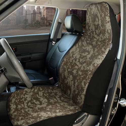 Coverking Universal Seat Cover Designer, Ultra Suede Digital Camo Sand - image 3 of 6