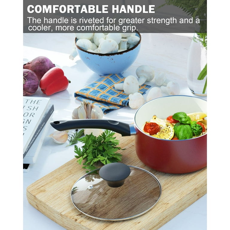 Ceramic Pots and Pans Set - Kitchen Cookware Sets Nontsick Non Toxic  Cookware Set With Dutch Oven