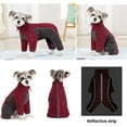 thumbnail image 5 of HQREA Winter Dog Coat Onesies Full Body Fleece Dog Pajamas Jumpsuit with Zipper for Small Dogs, 5 of 6