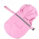 thumbnail image 2 of Chubasquero con capucha impermeable ajustable para perros, chaqueta reflectante para la lluvia, ropa para la lluvia para perros pequeños, medianos y grandes (M, rosa) brillar  Electrónica, 2 of 5