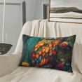 thumbnail image 5 of Naloa Colorful Owl Forest Pillowcase, Throw Pillowcase, Wrinkle-Free, Stain-Resistant with Hidden Zipper for Bedroom Sofa-14"x20", 5 of 6