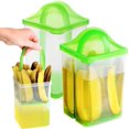 thumbnail image 1 of GHSDFBB 2 Pack Pickle Container with Strainer, Plastic Pickle Holder with Strainer, Pickle Keeper with Lid, 1 of 4