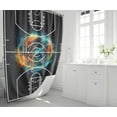 thumbnail image 5 of 4PCS Boys Shower Curtain Set - Basketball Sports Shower Curtain for Boys Bathroom Decor Basketball Shower Curtain with Bath Mat and 12 Hooks Basketball Bathroom Decor for Boys Teens Mens, 70" x 70", 5 of 6