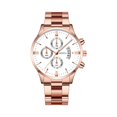 thumbnail image 2 of Resicozy Fashion Business Mens Watches with Stainless Round Dial Watch with Date Rose Gold White, 2 of 3