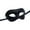 F, variant on Pompotops Halloween Prop Ball BlackHalf Face Adult White Thickened Eye Mask