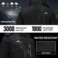 thumbnail image 6 of TACVASEN Men's Winter Ski Snow Jackets Heavyweight Waterproof Warm Fleece Hiking Coat with Hood Multi-Pockets Black XL, 6 of 7