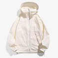 thumbnail image 3 of QSAWXQZ Men's Breathable Sun Protection Windbreaker Jacket with Face Cover Hooded Long Sleeve Zip up Windbreaker Quick Dry Outdoor Activewear with Pockets 3XL, 3 of 6