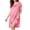 Watermelon Red, variant on Lanyiu Women Crew Neck Nightgowns Lace Trim Short Sleeve Nightwear Casual Nightgown For Home Use