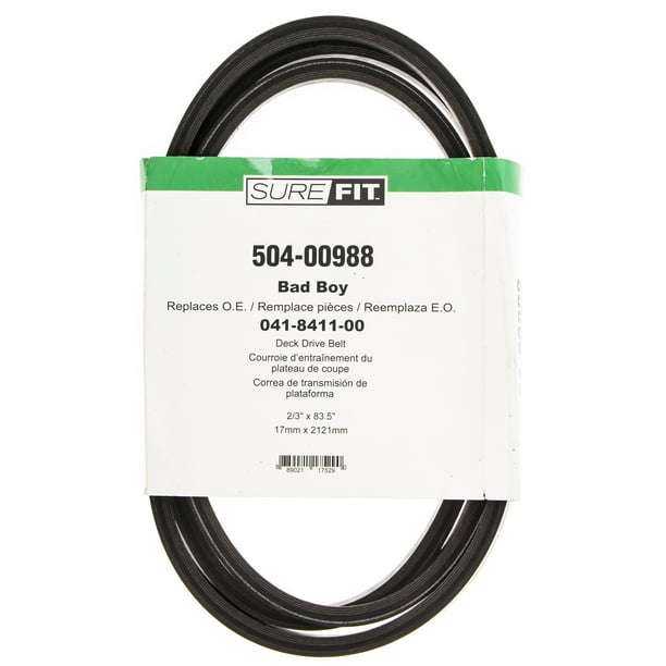 SureFit 72" Deck Drive Belt Replacement for Bad Boy 041841100 Outlaw XP 5400 6100 Diesel 7200
