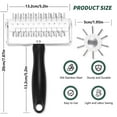 thumbnail image 3 of Pizza Dough Docker 1PC,7.87x5.20in,Docking Tool With Stainless Steel Pins For Even Baking Pastry & Pie Crust Perfection(Black), 3 of 6