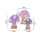 thumbnail image 3 of Adornos de bloques de construcción de hongos de madera para decoración de habitación para accesorios de fotos infantiles Rosa Morado Gris, 3 of 9