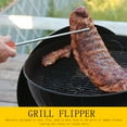 thumbnail image 7 of Raindrops 1Pc Food Flipper Stainless Steel Grill Flipper BBQ Turner Hook Kitchen Gadget, 7 of 7