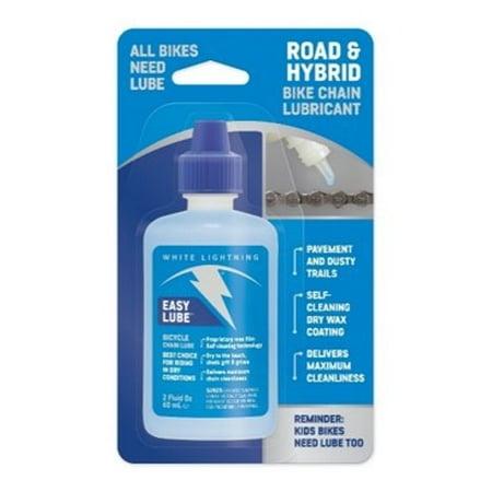 - White Lightning Easy Lube,Bicycle Chain Lubricant 2oz