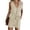 Beige, variant on HNMKIU Plus Size Sleeveless Rompers for Women Casual V Neck Bow Pocket Shorts Wide Leg Jumpsuits Summer Fashion Jean Jumpsuit Beige,L