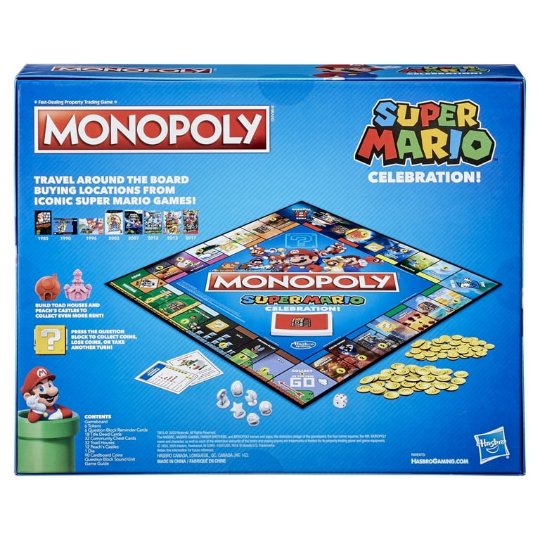 Monopoly Super Mario Celebration Edition Board Game for Kids and