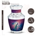 thumbnail image 2 of JAGASY Peacock Mini Urn for Sister, Purple Urns for Human Ashes keepsake, Cherry Blossom Tree & Pink Flowers Decorative Urns for Siblings, Funeral Small Cremation Urn for Brother, (3 Inch), 2 of 7