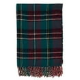 thumbnail image 4 of Fennco Styles Reversible Green Plaid Herringbone Fringe Throw Blanket 50" W x 60" L, 4 of 4