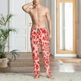 thumbnail image 5 of Vsdgher Beef1 Print Mens Pajama Pants Sleep & Lounge Pants, PJ Bottoms With elastic waistb and Pockets, 5 of 5