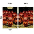 thumbnail image 2 of Halloween Little Devil Acrylic Clipboard with Gold Clip for Classroom School and Office A4 Letter Size, 2 of 7